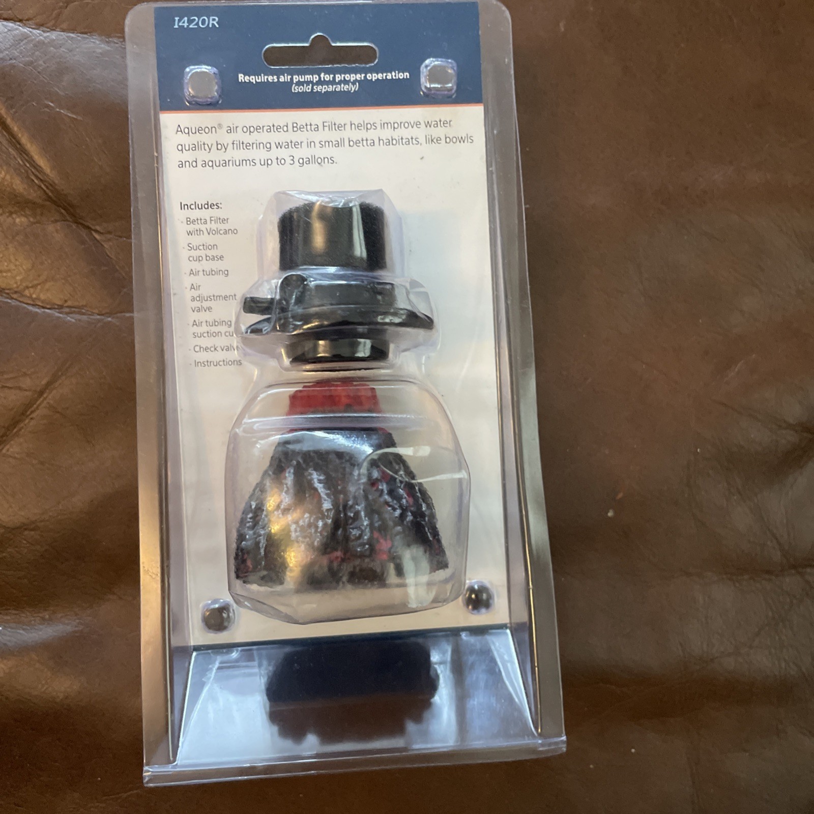 Aqueon Betta Filter with Volcano Air Pump Powered for Cleaner Clearer Water