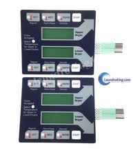 9801-059-002 2 PCS  DEXTER DRYER BLUE MEMBRANE SWITCH KEYPAD, TOUCHPAD 