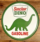 Sinclair Dino Round Metal Wall Sign 11.5"