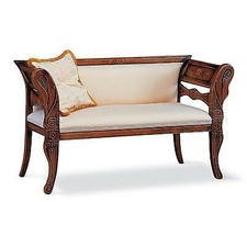 DIVANETTO POLTRONA LEGNO MASSELLO DORMEUSE X ENTRATA - SALOTTO - CAMERA -
