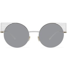 Round Sunglasses for Women Girls Light Thin Metal Frame Round Rund Sonnenbrillen