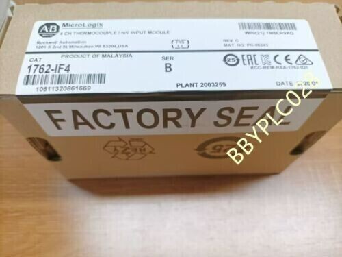 New Factory Sealed AB 1762-IF4 /B MicroLogix Analog Input Module 1762-IF4 ab - Picture 1 of 3