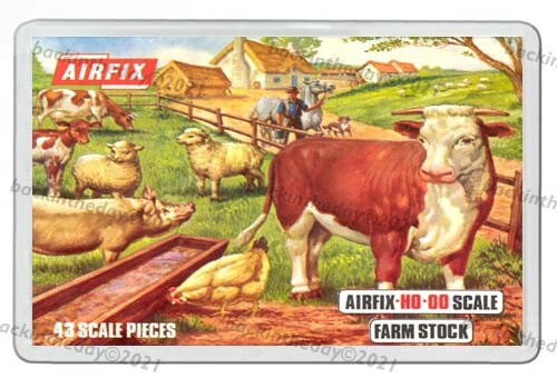 AIRFIX TOY SOLDIERS FARM STOCK BOX ART NEW JUMBO FRIDGE MAGNET OR KEYRING - Picture 3 of 6