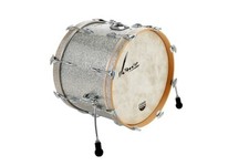 Sonor Vintage 18x14" Vintage Argento Glitter Basso Kick Drum con Supporto | Rivenditore Autore