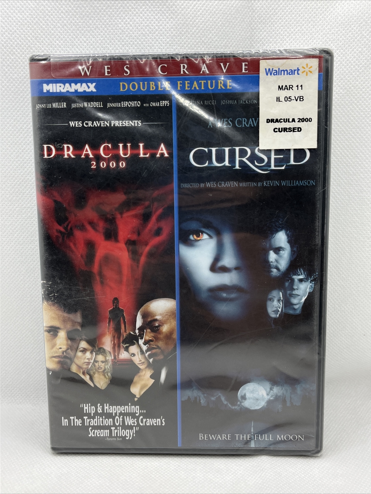 Dracula 2000/Cursed (DVD, 2011) Wes Craven 2- Films New In Box, Factory ...