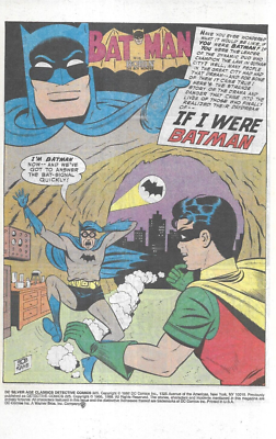 Detective Comics Batman 225 DC Silver Age Classics Reprint 1992