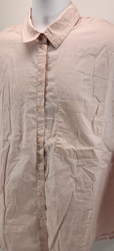 MA) Divided by H&M Women's Button Down Pink Cotton Shirt Large - Picture 5 of 10
