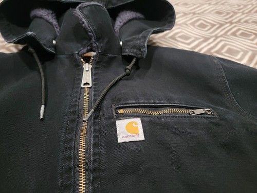 Carhartt Jacket Womens Size Medium Weathered Wildwood Sherpa Lined Canvas 100815 - Picture 7 of 21