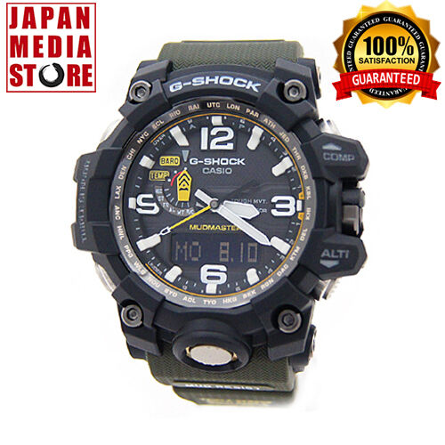 CASIO G-SHOCK GWG-1000-1A3JF MUDMASTER Zielony pasek Radio solarny męski zegarek Japonia - Zdjęcie 1 z 6