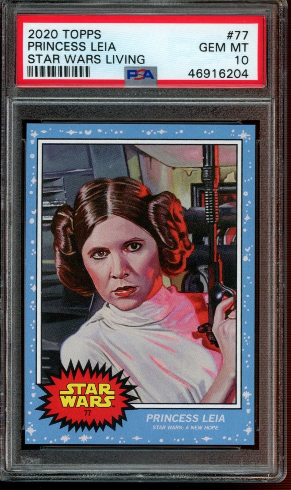 2020 Topps Star Wars Living Set #77 Princess Leia PSA 10 Gem Mint SP A New Hope
