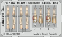 MW22 Eduard FE1357 MI-8MT Seatbelts Steel 1/48 Zoom Set For Trumpeter
