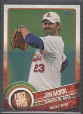 JON HAMM 2015 Topps Series Two First Pitch #FP-18 St. Louis Cardinals