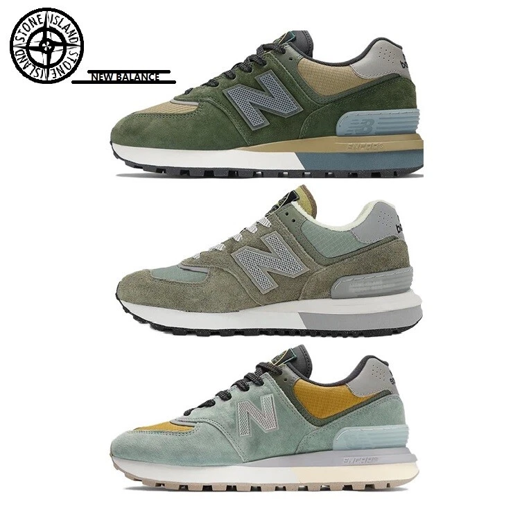 NEW BALANCE Uomo Nuovo Balance��Stone lsland 574 Sneakers Verde Classiche Taglie EUR ​36 45