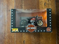 Maisto Motorcycle Harley Davidson 1:18 Scale Model 1936 EL Knucklehead Red Boxed