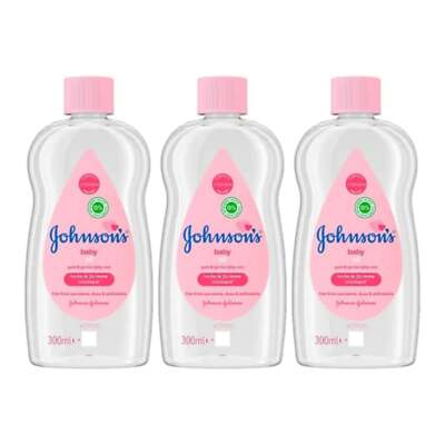 Johnson's Baby Oil, 10.2 oz (300ml) (Pack of 3)