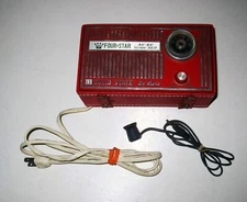 Rare Vintage Four Star Solid State Deluxe Telephone Pick Up Red Analog Amplifier