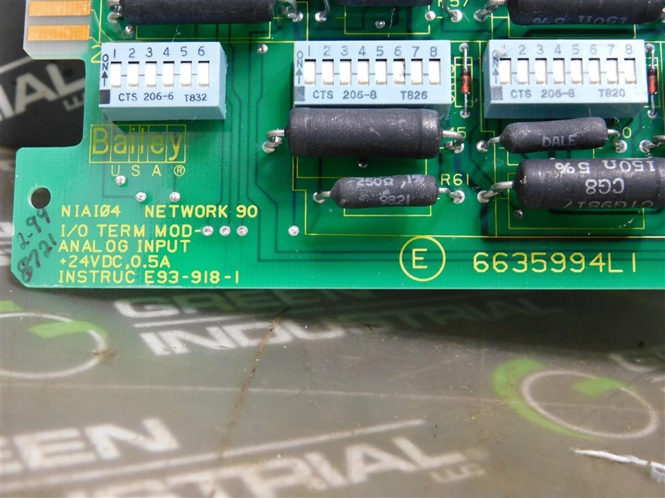 USADO Bailey NIAI04 Red 90 E/S Entrada Analógica Terminación Mod 6635994LI Rev.E Foto 3 de 4