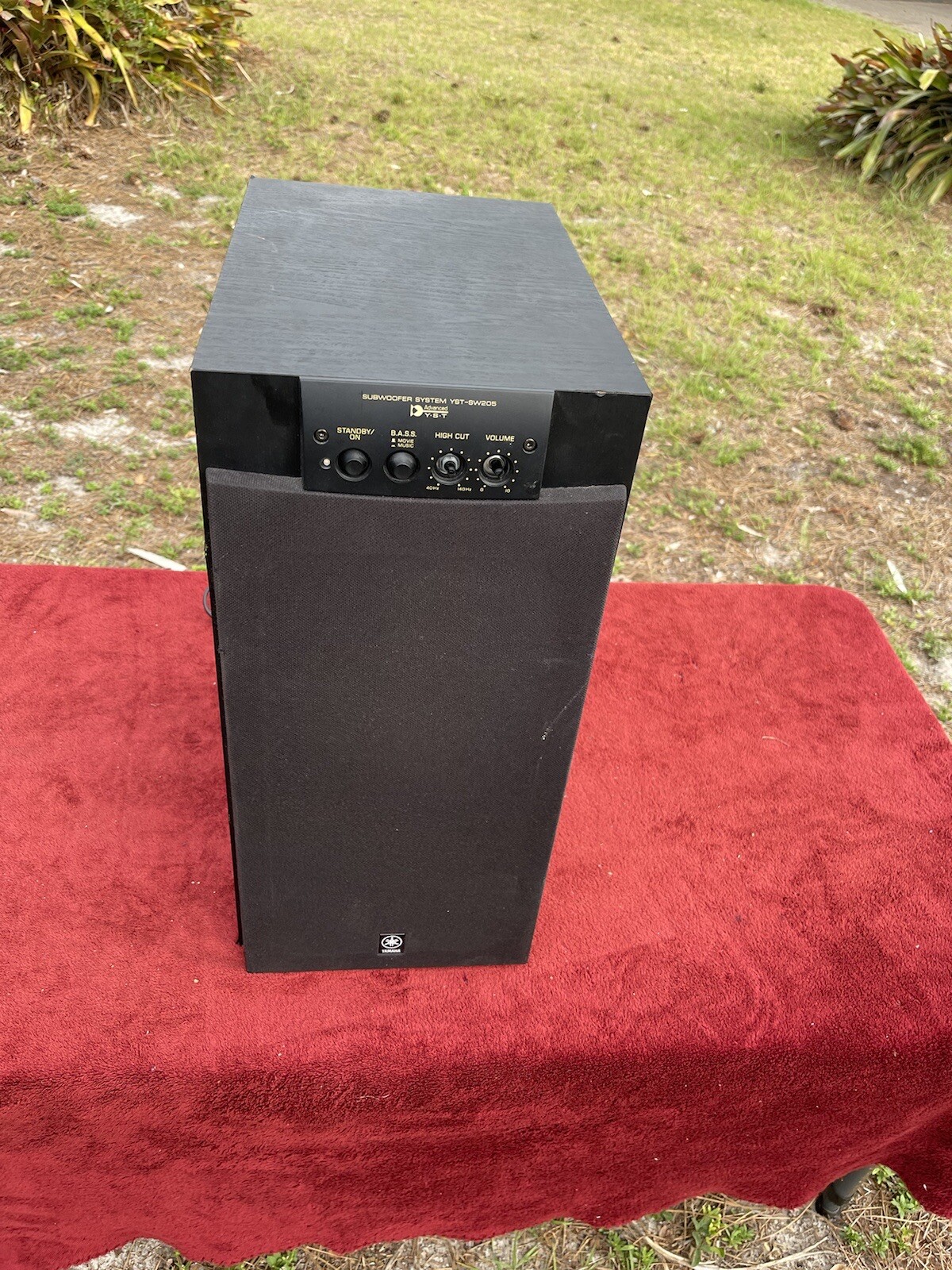 Yamaha YSTSW205 Power Subwoofer Home Theater Tested Black eBay