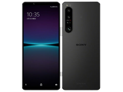 Sony XPERIA 1 IV czarny SOG06 au 256GB 12GB RAM (SIM ODBLOKOWANY) 6,5" z Japonii - Zdjęcie 1 z 1