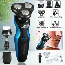 4 In 1 Electric Razor Shaver Men Waterproof Cordless Rechargeable Beard Trimmer
