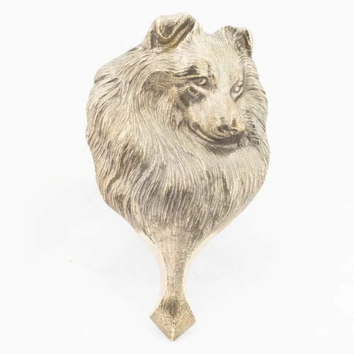 Shetland Sheepdog - brass door knocker with a dog, high quality, Art Dog USA