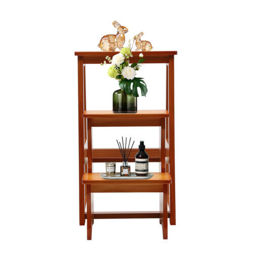 3-Step Folding Library Ladder Chair, Portable Multifunctional Step Stool - Picture 14 of 16
