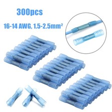 16-14 Gauge Heat Shrink Crimp Terminals Wire Connectors Butt Seal Terminals Blue