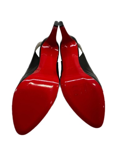 Christian Louboutin Soso Black Patent Leather Slingback Pumps EU 38.5 US 8 - Picture 9 of 17