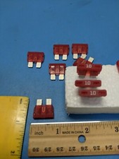 30pcs Automotive FUSE 10 AMP , BLADE Fuse 10 amp , standard blade RED
