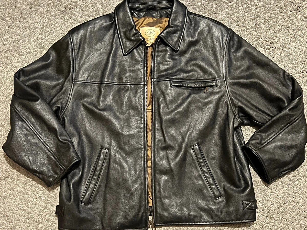 Georgetown leather design best sale jacket