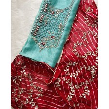 Kameez Indian Salwar Zardozi Suit Wedding Gotta Patti Designer Party Pakistani