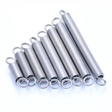 Wire Dia. 0.8/1mm Extending Extension Spring Double Loop-End 304 Stainless Steel
