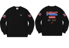 Supreme Honda Fox Racing Crewneck Black XL FW19 Brand New Sealed