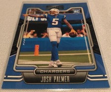2021 Panini Playbook Football Josh Palmer Los Angeles Chargers Rookie Card #124