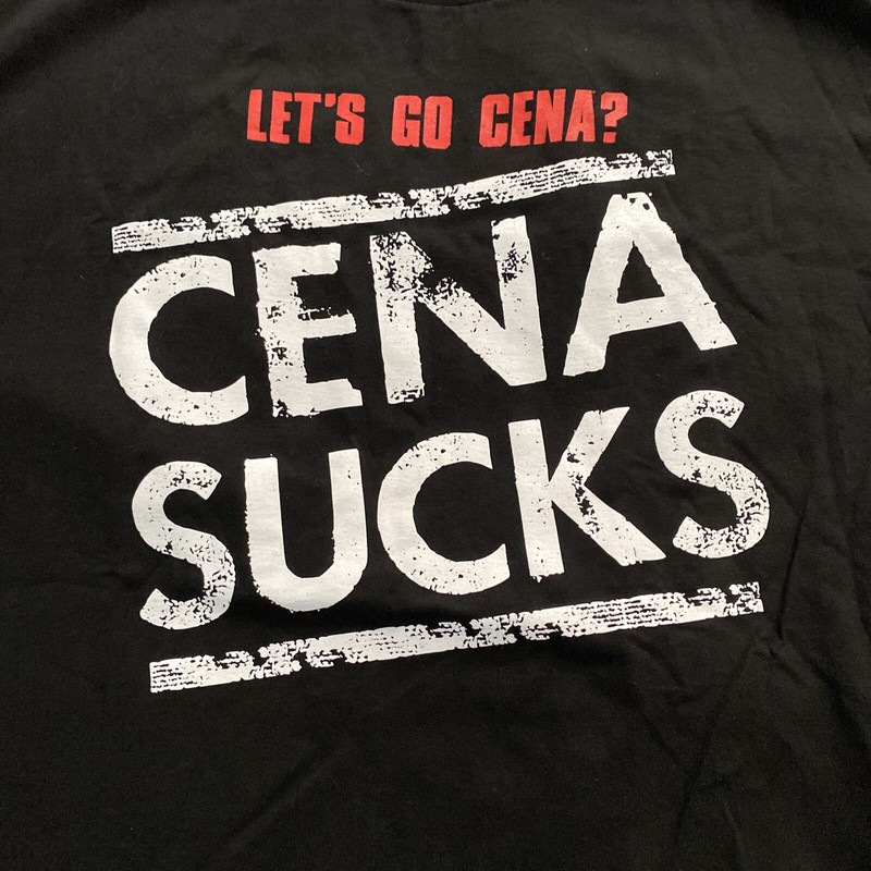 Let’s Go Cena? Cena Sucks!! John Cena RARE WWF WWE Word Life GOAT Sz XL OG! New