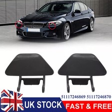 Pair Front Bumper Headlight Washer Nozzle Jet Cap For BMW 5 Series F10 F11 10-13