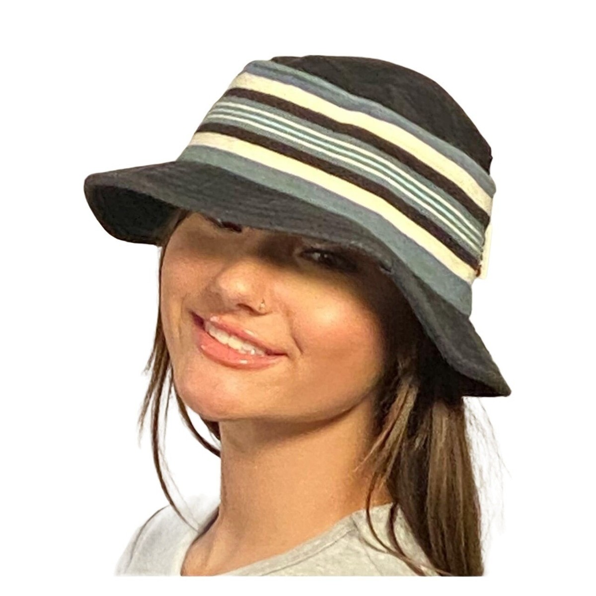 90s Vintage California brand 26 Red Blue and white bucket hat