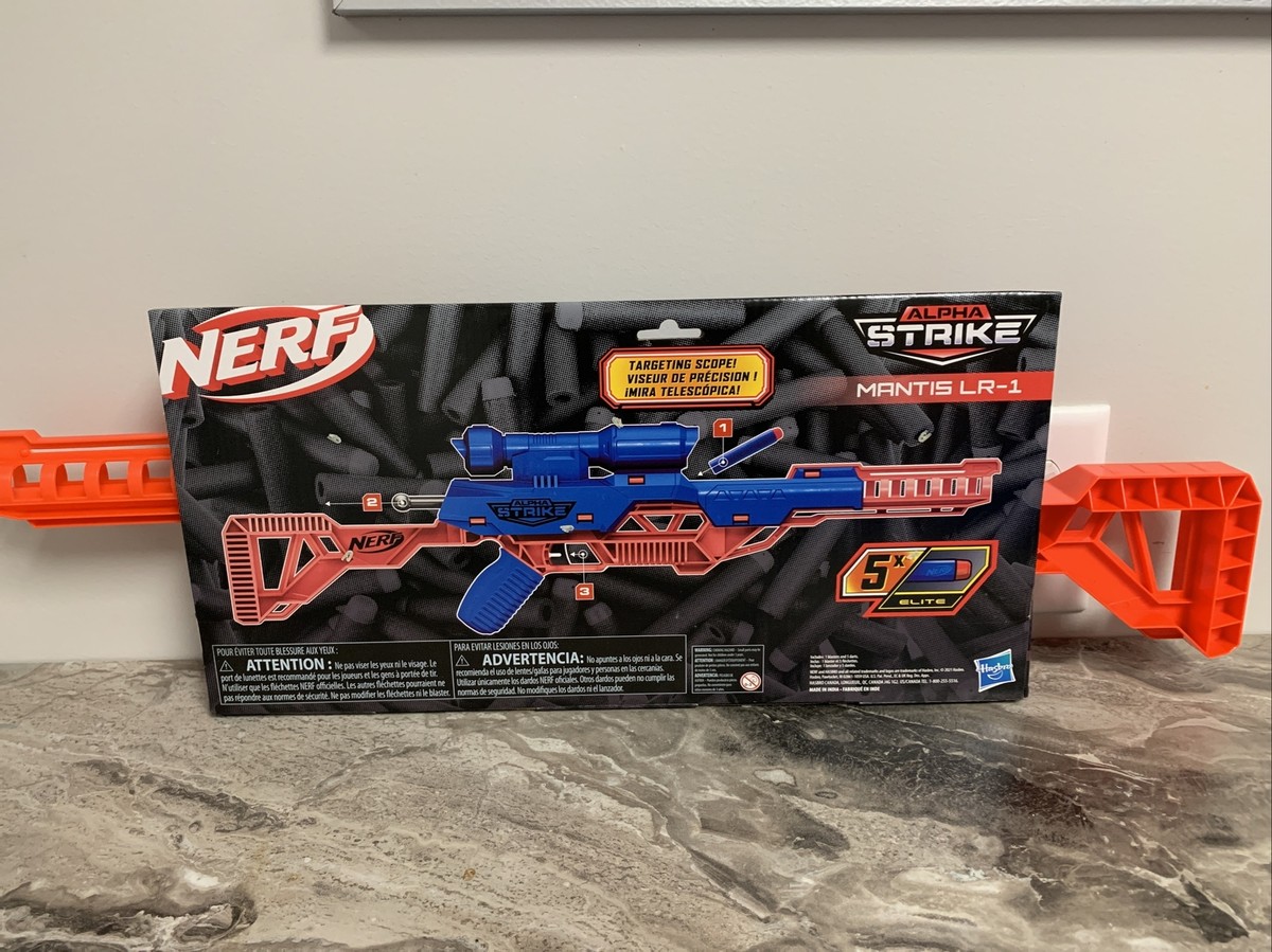 Nerf Alpha Strike Mantis LR-1 Blaster W/ Elite Darts New In Box | eBay