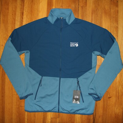Mountain Hardwear Stratus Range Full Zip Fleece Jacket Mens M OM4294-442  Teal | eBay
