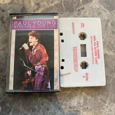 Paul Young with The Q-Tips, Live Cassette Tape album (Hallmark HSC 3175)
