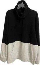 INC International Men's Gray And Black Sweatshirt Shawl Neck Size 2XL