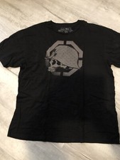 Metal Mulisha T-Shirt Black XL Skull Helmet Motocross Motorcycle Graphic Tee