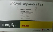 TECAN MCA96 Disposable Tips Natural 100uL W/ Fltr (10x96=960 Tips) REF: 30038613