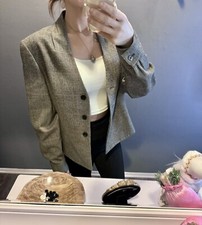BROOKS BROTHERS Plaid Wool Blazer Size 12