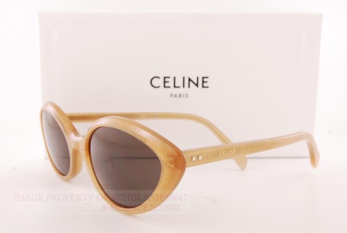 Brand New CELINE Sunglasses CL 40264U 59E Gold/Dark Brown For Women - Picture 4 of 6