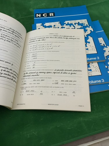 NCR Computer EDP Concepts Monitor Guide Instruction Course Volumes 2-4 - Picture 7 of 20