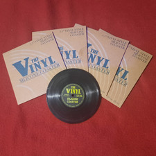 Silicone Coasters in vinyl record design x4 Green