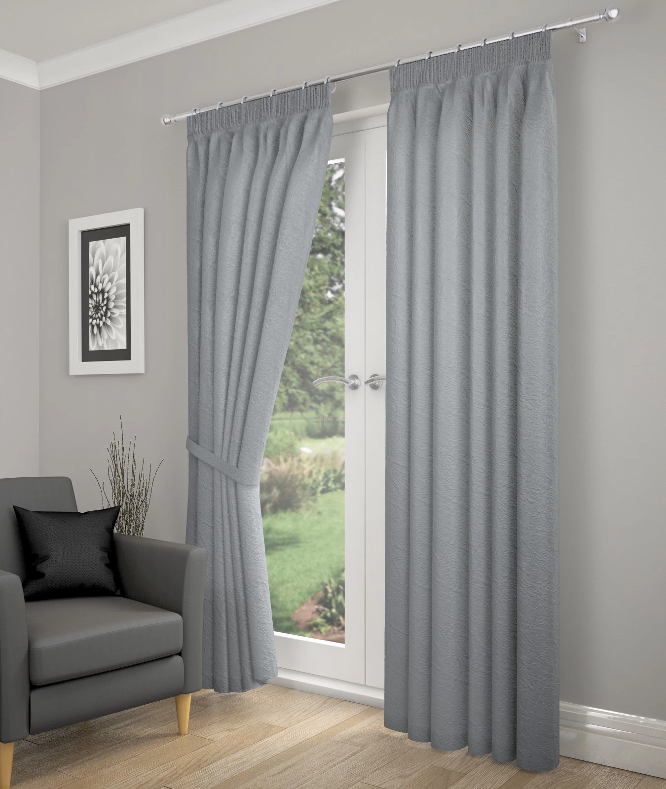Tonga Beautiful lined Crushed voile Curtains , 3 colours, Silver, Cream & White
Opens in a new windo