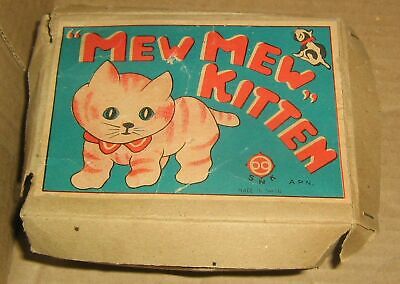 Vintage S.N.K. Metal Wind-Up Mew-Mew Kitten,Cat,Box,Made in Vintage S.N.K. Metal Wind-Up Mew-Mew Kitten,Cat,Box,Made in