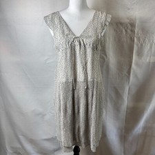 Comptoir Des Cotonniers Cyssey Summer Lines Sz M Ribbed Pleat Floral Dress